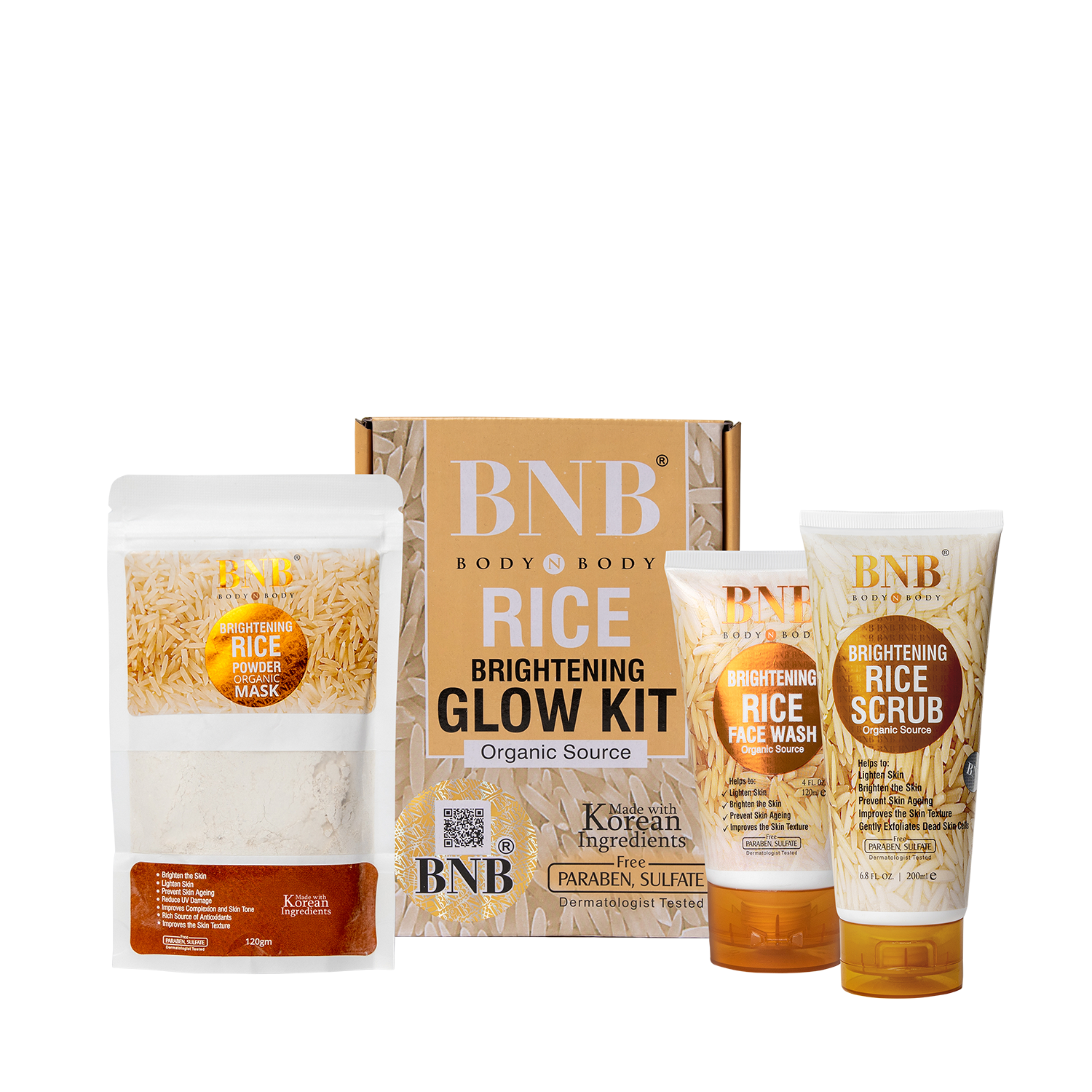 Rice Extract Facial Kit For Bright & Glowing Skin