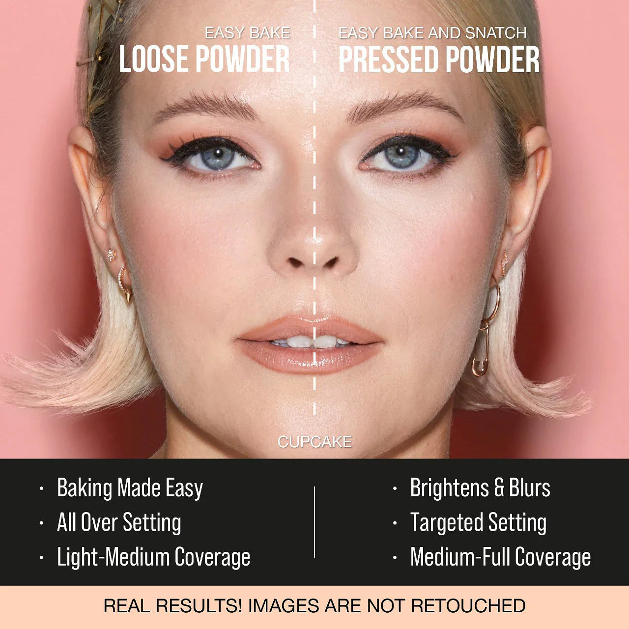 Easy Bake and Snatch Pressed Talc-Free Brightening and Setting Powder