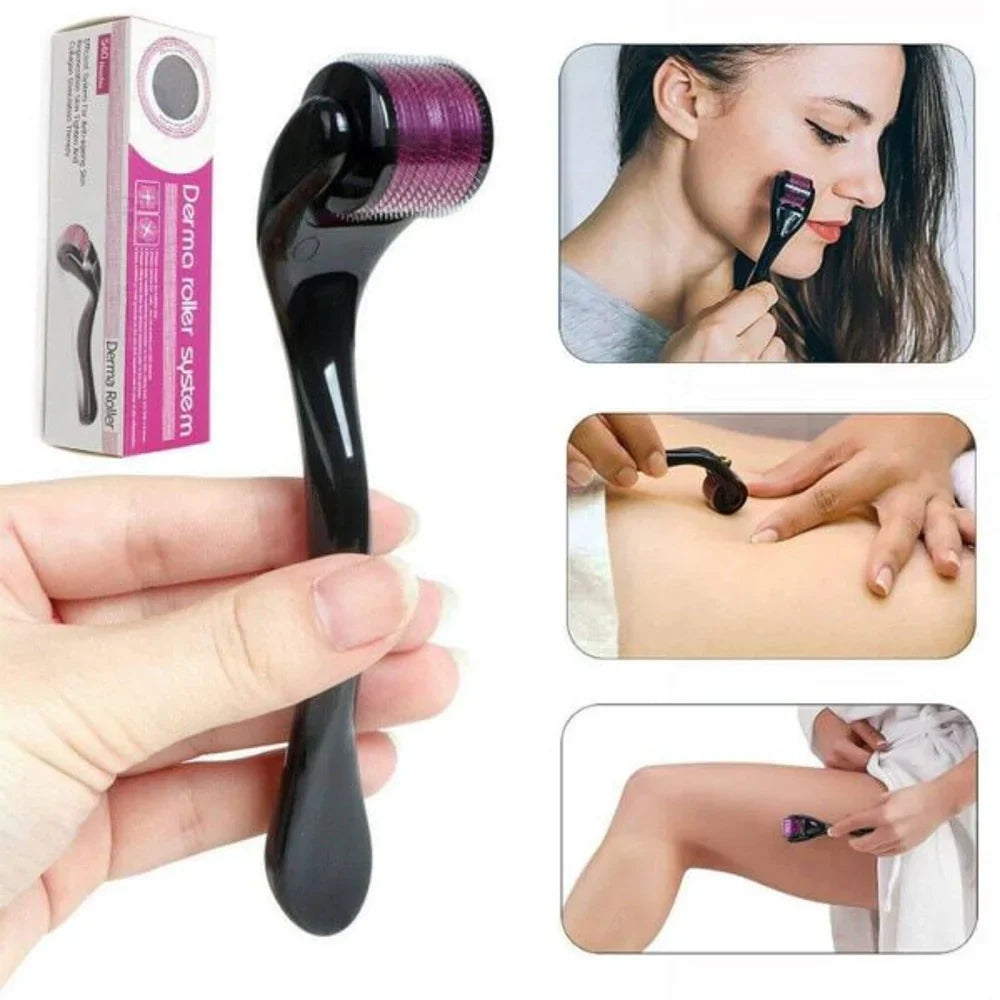 540 Needle Derma Roller 0.5mm | Micro needling for Face & Hairs | Purple